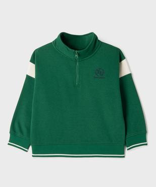 Sweat en molleton doux à col montant zippé garçon vue1 - GEMO 4G GARCON - GEMO