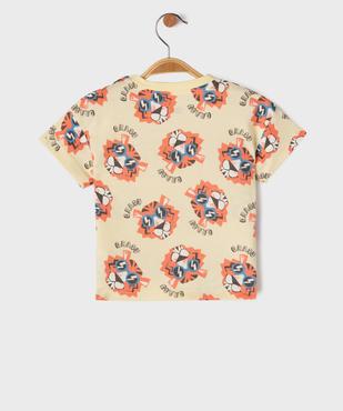 Tee-shirt manches courtes imprimé bébé garçon vue3 - GEMO 4G BEBE - GEMO