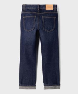 Jean regular en coton avec taille ajustable garçon vue3 - GEMO 4G GARCON - GEMO