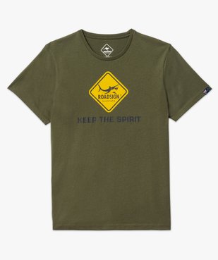 Tee-shirt manches courtes imprimé homme - Roadsign vue4 - ROADSIGN D - GEMO