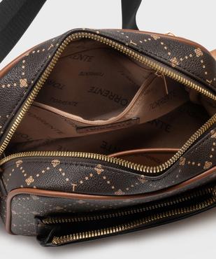 Sac à main rectangle avec bandoulière en toile femme - Torrente vue3 - TORRENTE - GEMO