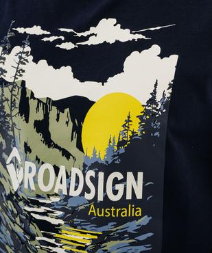 Tee-shirt manches courtes en coton imprimé homme - Roadsign vue2 - ROADSIGN G4G - GEMO