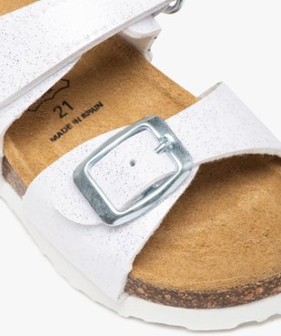 Sandales bébé fille à semelle liège et brides pailletées vue6 - GEMO 4G BEBE - GEMO