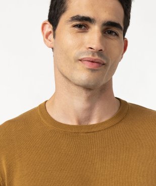 Pull homme à col rond en coton vue2 - GEMO (HOMME) - GEMO