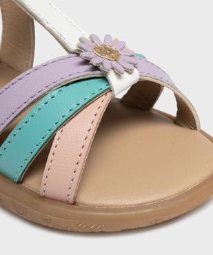 Sandales en cuir à brides croisées bébé fille - Na! vue6 - NA! GEMO FOR GOOD - GEMO