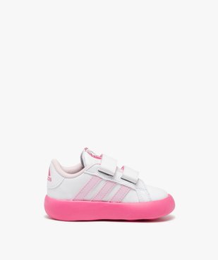 Baskets bébé fille bicolores Aristochats à double scratch avec semelle souple - Adidas vue2 - ADIDAS - GEMO