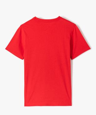 Tee-shirt à manches courtes uni garçon vue3 - GEMO (JUNIOR) - GEMO