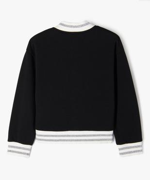 Blouson en molleton et fermeture pressionnée fille vue7 - GEMO (ENFANT) - GEMO