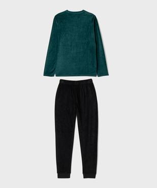 Pyjama velours bicolore garçon vue3 - GEMO 4G GARCON - GEMO