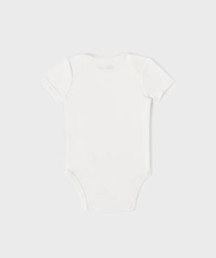 Body manches courtes en coton uni bébé (lot de 3) vue7 - GEMO 4G BEBE - GEMO