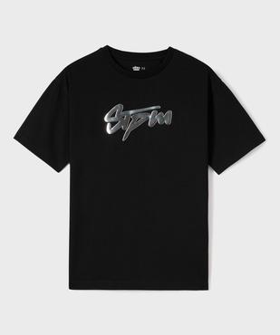 Tee-shirt manches courtes avec motif métallisé garçon vue1 - GEMO 4G GARCON - GEMO