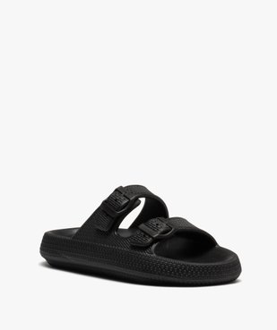 Mules de piscine femme unies à larges brides à boucle avec semelle plateforme - Beppi vue2 - SANS MARQUE - GEMO