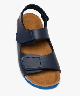 Sandales garçon à scratch et semelle contrastante vue5 - GEMO (ENFANT) - GEMO