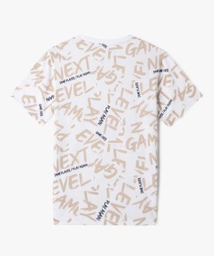 Tee-shirt à manches courtes avec motifs garçon vue6 - GEMO 4G GARCON - GEMO