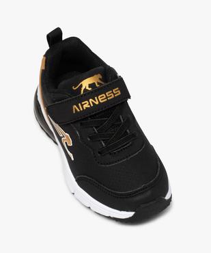 Baskets garçon à lacets élastiques et scratch - Airness vue5 - AIRNESS - GEMO