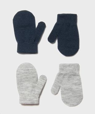 Moufles en maille fine bébé (lot de 2) vue1 - GEMO(BEBE DEBT) - GEMO