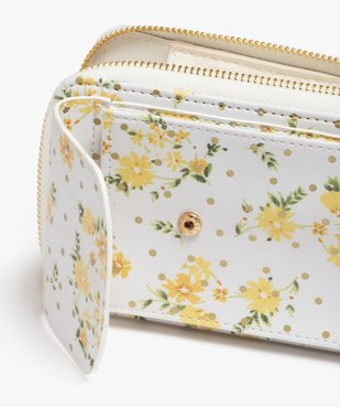 Pochette à  bandoulière amovible fleurie femme vue4 - GEMO (ACCESS) - GEMO