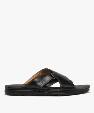 Mules en cuir à semelle intérieure moelleuse homme - Pierre Cardin vue2 - PIERRE CARDIN D - GEMO