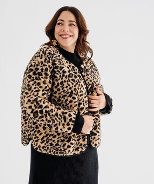 Veste courte réversible imprimée femme grande taille vue1 - GEMO 4G GT - GEMO