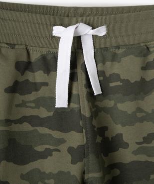 Bermuda garçon à motifs feuillage et taille élastiquée vue2 - GEMO (JUNIOR) - GEMO