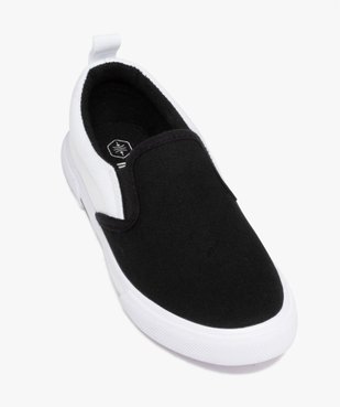Slip-on garçon en toile bicolore avec col élastiqué vue5 - GEMO (ENFANT) - GEMO