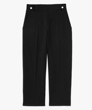 Pantalon 7/8ème à plis en maille fluide femme vue4 - GEMO(FEMME PAP) - GEMO