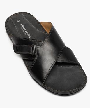 Mules en cuir à semelle intérieure moelleuse homme - Pierre Cardin vue6 - PIERRE CARDIN D - GEMO