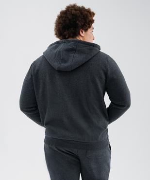 Sweat zippé à capuche en molleton doux homme vue3 - GEMO 4G HOMME - GEMO