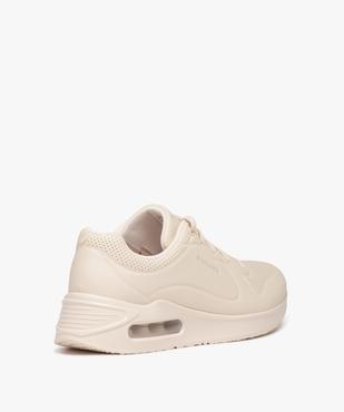 Baskets femme unies running avec semelle à bulle d'air - Skechers vue4 - SKECHERS - GEMO