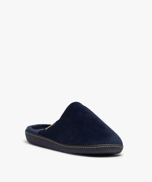 Chaussons femme mules en velours uni - Isotoner vue2 - ISOTONER - GEMO