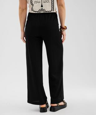 Pantalon large, fluide et texturé femme vue3 - GEMO(FEMME PAP) - GEMO