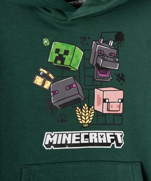 Sweat à capuche avec motifs pixelisés garçon - Minecraft vue3 - MINECRAFT - GEMO