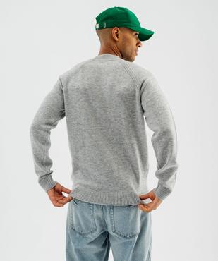 Pull en laine à manches raglan homme vue3 - GEMO (HOMME) - GEMO