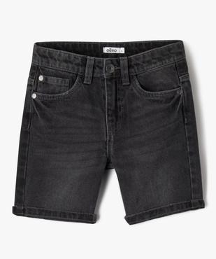 Bermuda skate en jean avec ceinture ajustable garçon vue1 - GEMO (ENFANT) - GEMO