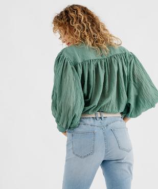 Blouse à manches longues coupe oversize femme  vue3 - GEMO(FEMME PAP) - GEMO