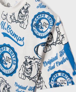 Tee-shirt manches courtes imprimé garçon - Camps United vue2 - CAMPS GEMO FOR GOOD - GEMO