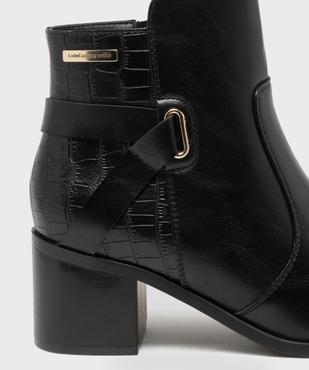  Boots à talon bi-matières femme - LuluCastagnette vue6 - LULUCASTAGNETTE - GEMO