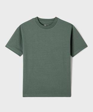 Tee-shirt manches courtes et col rond garçon vue1 - GEMO (JUNIOR) - GEMO