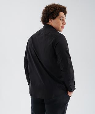 Chemise manches longues coupe droite en coton stretch homme vue13 - GEMO 4G HOMME - GEMO