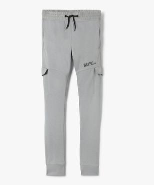 Pantalon de jogging garçon avec empiècements sur les côtés vue1 - GEMO (JUNIOR) - GEMO