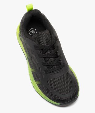 Baskets garçon bicolores en mesh fermeture lacets vue5 - GEMO 4G GARCON - GEMO