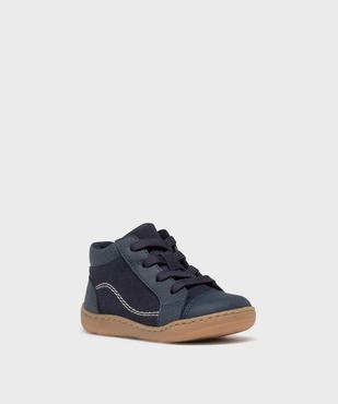 Chaussures de marche fermeture lacets et zip bébé garçon - Buggy vue2 - BUGGY - GEMO