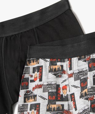 Boxer en coton stretch à motif manga garçon (lot de 2) vue2 - GEMO 4G GARCON - GEMO