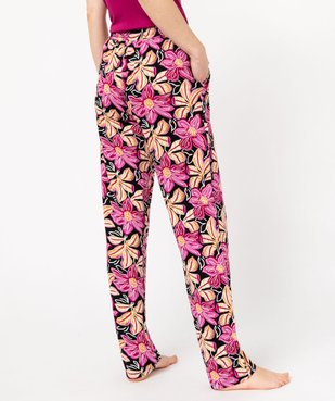 Pantalon de pyjama fluide femme vue3 - GEMO(HOMWR FEM) - GEMO