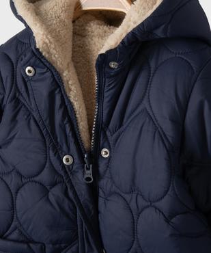 Manteau à capuche réversible et déperlant bébé fille vue3 - GEMO(BEBE DEBT) - GEMO