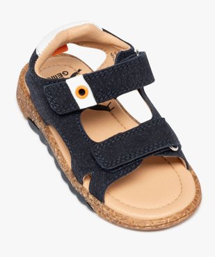 Sandales bébé garçon unies à scratch style sportswear vue5 - GEMO(BEBE DEBT) - GEMO