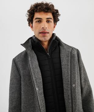 Manteau avec double col amovible homme vue3 - GEMO (HOMME) - GEMO