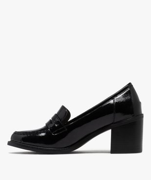 Mocassins vernis à talon femme vue4 - FOLLOW ME - GEMO