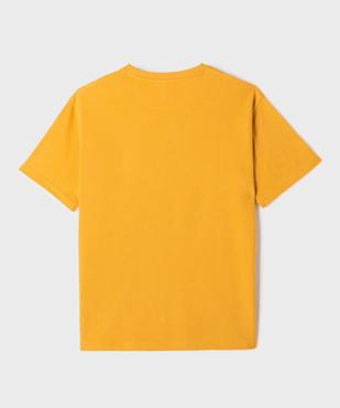 Tee-shirt manches courtes oversize en maille nid d'abeille garçon vue4 - GEMO 4G GARCON - GEMO