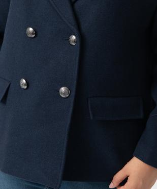 Manteau femme grande taille coupe caban vue2 - GEMO (G TAILLE) - GEMO